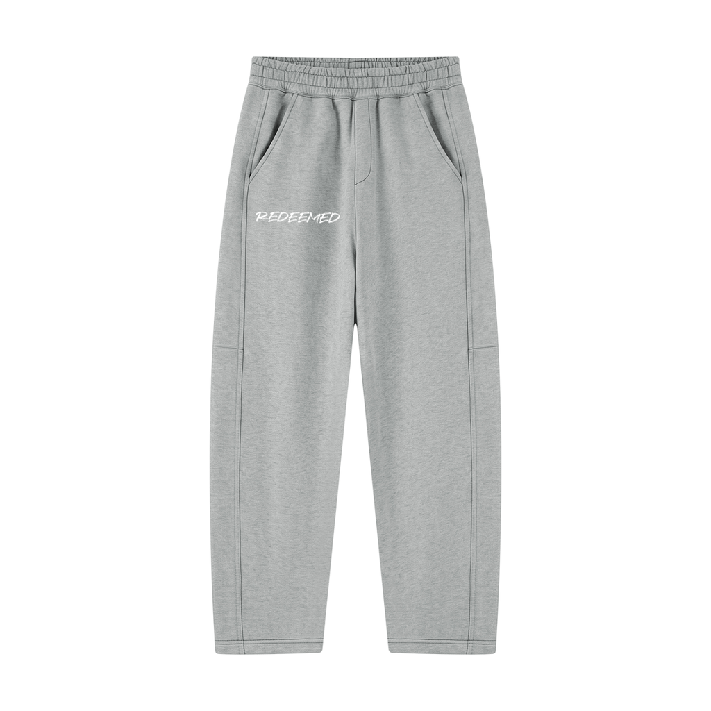 Unisex Tapered Straight Hem Sweatpants