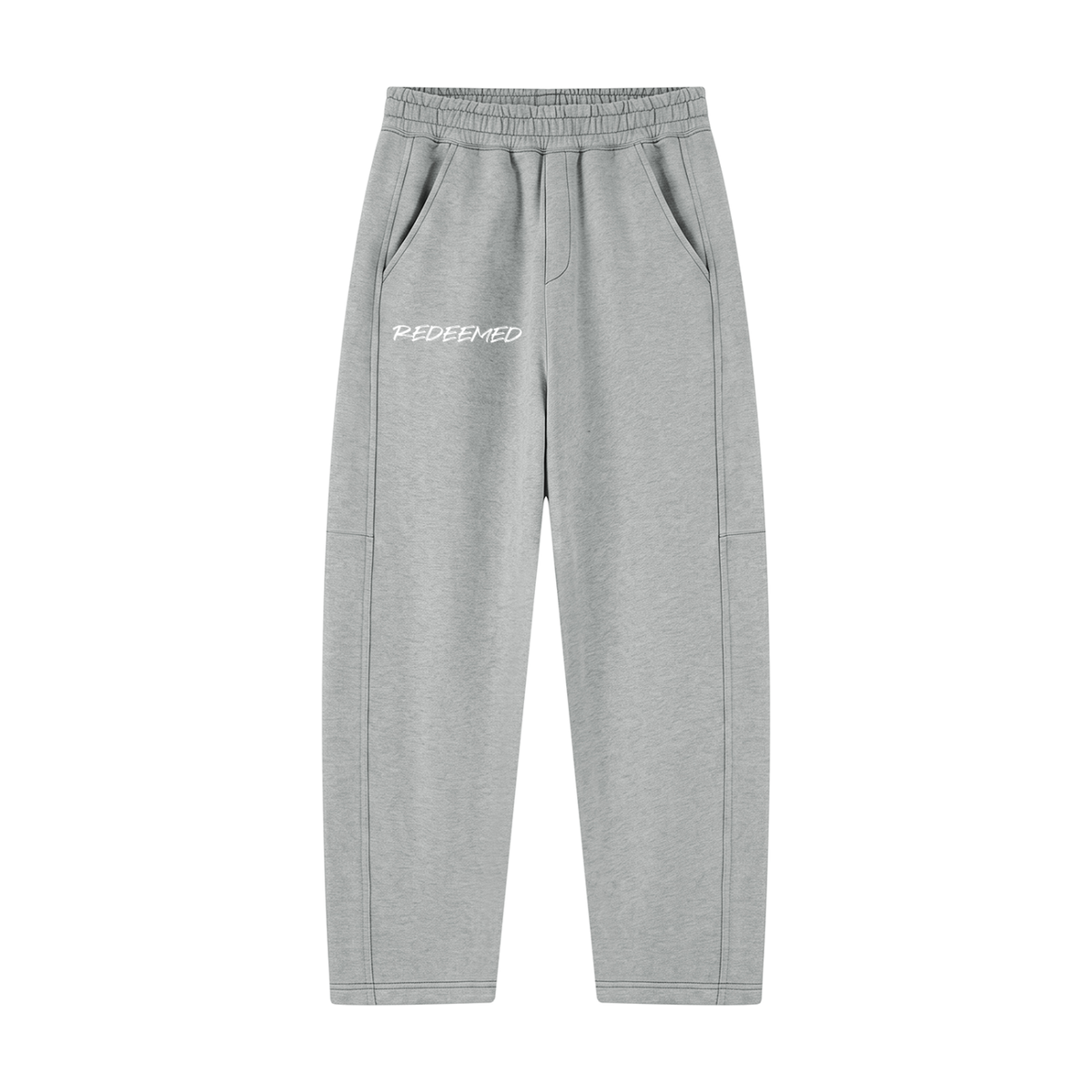 Unisex Tapered Straight Hem Sweatpants