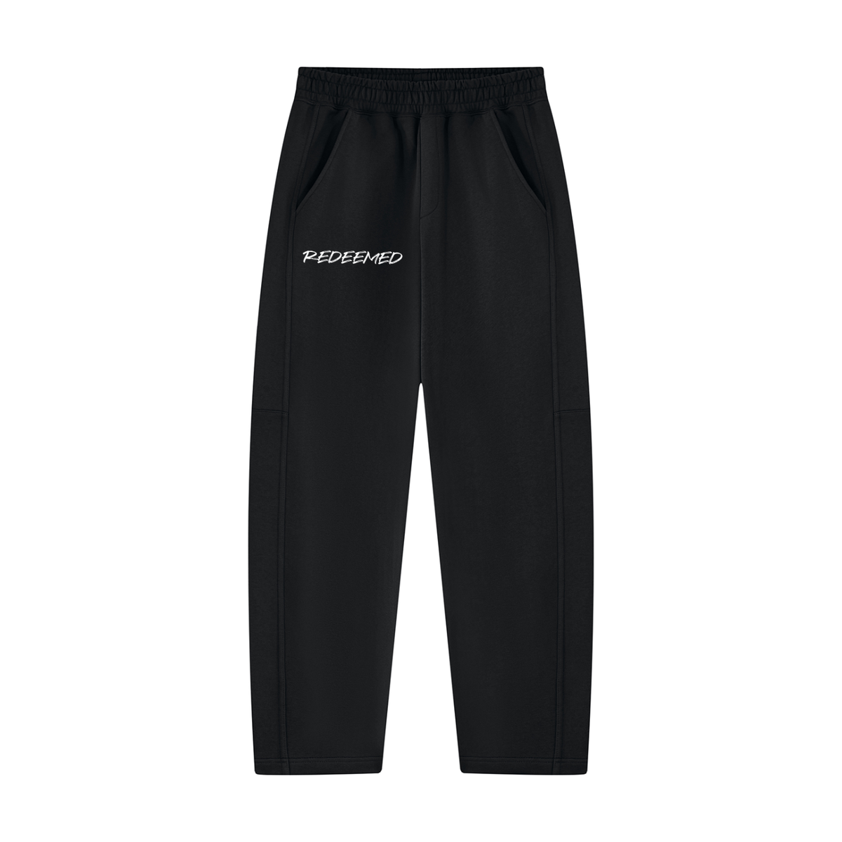 Unisex Tapered Straight Hem Sweatpants