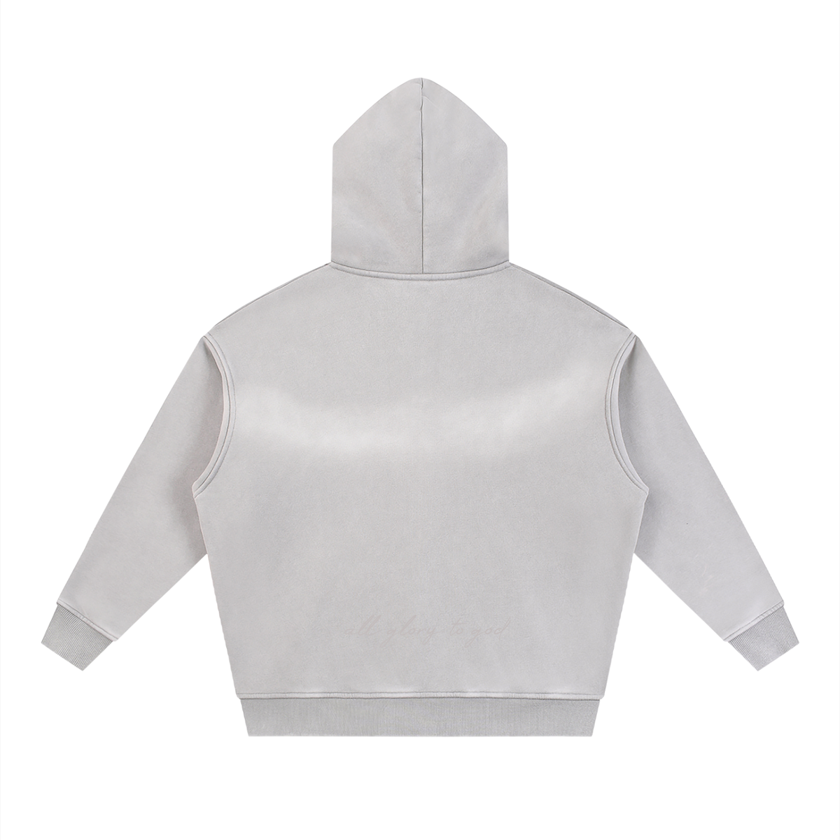 Sunfade Two-way Zipper Boxy Fleece Hoodie