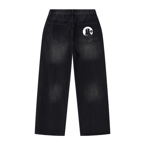 Redeemed Men's Vintage Wash Wide Leg Jeans
